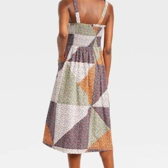 Universal Thread Blue and Green Spaghetti Strap Midi Sundress - Picture 2 of 6